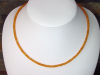 Mandaringranat Kette 80,40 Ct. facettierte Granat Kette orange 46,5 - 48,5 cm