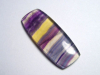 Fluorite 36,10 Ct. multicolor banded cabochon