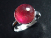 Rubellite Tourmaline Ring 5,01 Ct. cabochon 925 Silver - open / any size