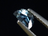 Saphir stahlblau 0,37 Ct. Naturfarbe Halbmondschliff Tansania