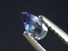 Benitoit zweifarbig 0,28 Ct. Tropfen geschliffen - San Benito Co., Kalifornien, USA
