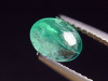 Emerald 0,88 Ct. bicolor oval cabochon Brazil