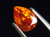 Zincite 2,25 Ct. pear cut faceted Poland