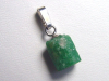 Emerald pendant 8 mm crystal in 925 Silver