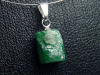 Emerald pendant 10 mm crystal in 925 Silver