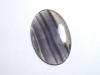 Colorchange Fluorite 15,15 Ct. green to purple cabochon