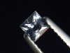 Sapphire steel blue 0,30 Ct. natural color square cut Tanzania