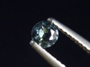 Sapphire steel blue 0,28 Ct. natural color round cut Tanzania