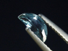 Saphir stahlblau 0,48 Ct. Naturfarbe Halbmond Tansania