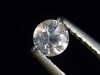 Sapphire colorless 0,35 Ct. natural color round cut Tanzania
