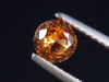 Spessartit Granat 0,53 Ct. leuchtend orange 5 mm Rund Tansania