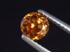 Spessartit Granat 0,68 Ct. leuchtend orange 5 mm Rund Tansania