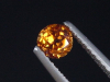 Spessartite Garnet 0,40 Ct. fine orange round Tanzania