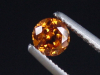 Spessartit Granat 0,39 Ct. leuchtend orange 4 mm Rund Tansania