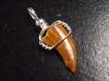 Carcharodontosaurus tooth pendant 925 silver - 3,2 cm - Carcharodontosaur Dinosaur