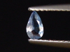 Benitoite bicolor 0,22 Ct. pear faceted - San Benito Co., California, USA