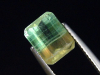 Fluorit 2,55 Ct. zweifarbig mit schönem Kontrast Oktagon Brasilien